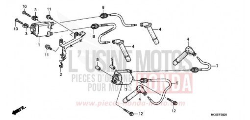 BOBINE D'ALLUMAGE ST1300A9 de 2009